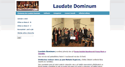 Desktop Screenshot of laudatedominum.cz