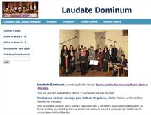 Tablet Screenshot of laudatedominum.cz